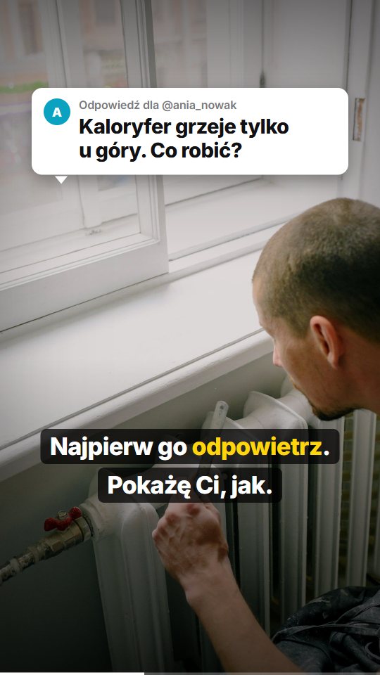 Przykładowa rolka: hydraulik, odpowiedź na pytanie klienta